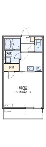 レオネクストグリーンウッド(1K/2階)の間取り写真
