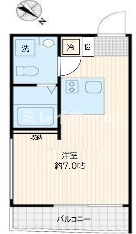 トリアス531(ワンルーム/3階)の間取り写真