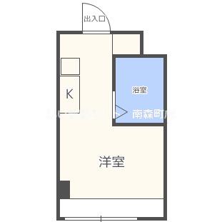 昭和グランドハイツ同心(ワンルーム/8階)の間取り写真