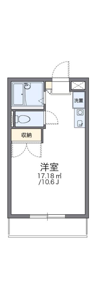 レオパレスフルヤ(1K/2階)の間取り写真