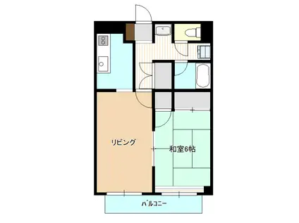 ささきハイツ(2K/2階)の間取り写真