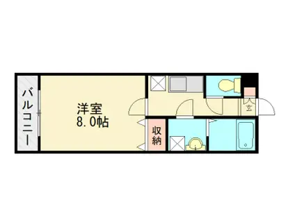 アド・シエル和白丘(1K/1階)の間取り写真