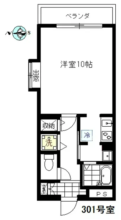 エムワン洗足 3階階 間取り