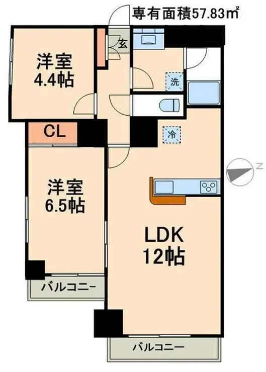 KDXレジデンス秋葉原 5階階 間取り