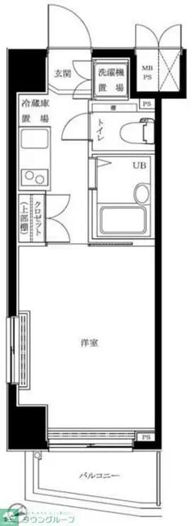 ルーブル早稲田 4階階 間取り