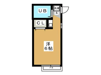 コーポ小池(ワンルーム/1階)の間取り写真