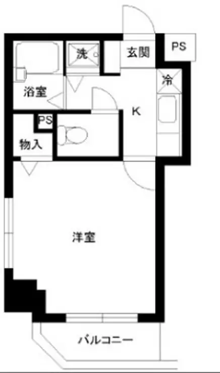 スカイコート神楽坂壱番館 2階階 間取り