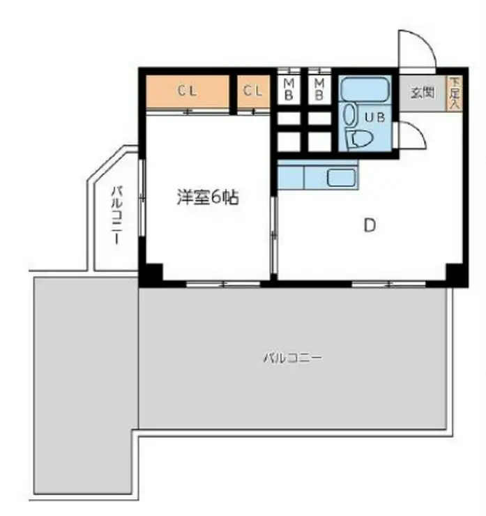東信松涛マンション 4階階 間取り