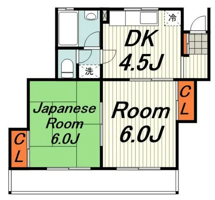 平和台コーポラス 2階階 間取り