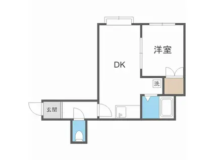 アヴィエント29(1LDK/2階)の間取り写真