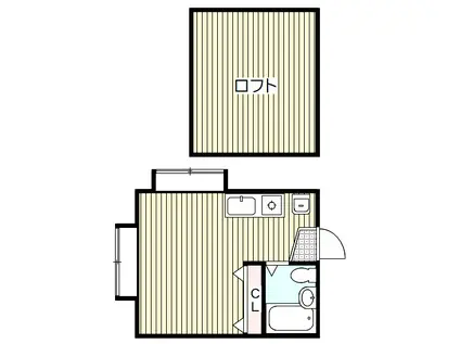 SUN PALACE浦和 サンパレス浦和(ワンルーム/2階)の間取り写真