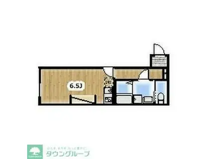 アンビション豊春(ワンルーム/1階)の間取り写真