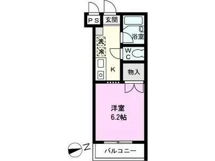 PURE MAISON T&Y(1K/1階)の間取り写真