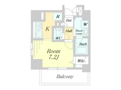 ユナイト(ワンルーム/7階)の間取り写真