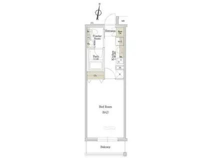 アーバネックス西新宿(1K/5階)の間取り写真