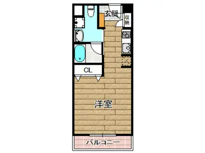 マインズ・コム高槻天神(1K/2階)の間取り写真