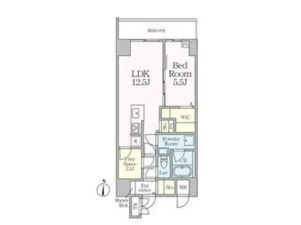 CLOVER泉(1LDK/5階)の間取り写真