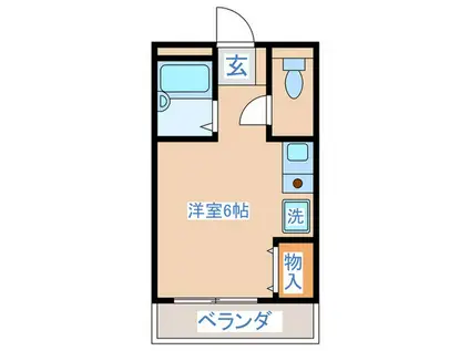 南町ハイツ(ワンルーム/5階)の間取り写真