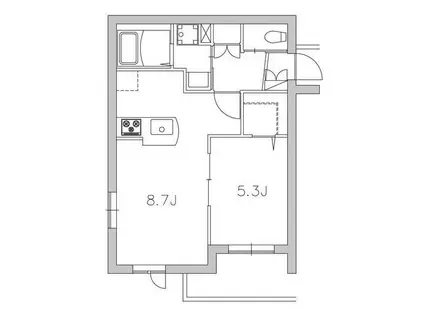 EVER GARDEN千種 II(1LDK/2階)の間取り写真