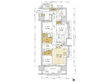 プラウドシティ池袋本町(4LDK/13階)の間取り写真
