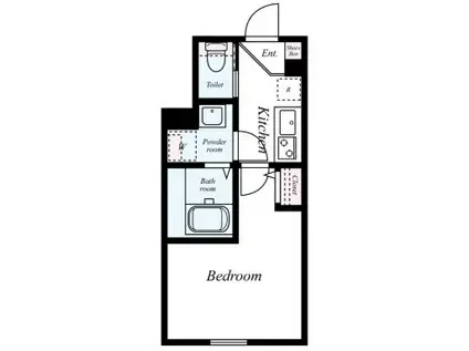 GRADUS中板橋(1K/3階)の間取り写真