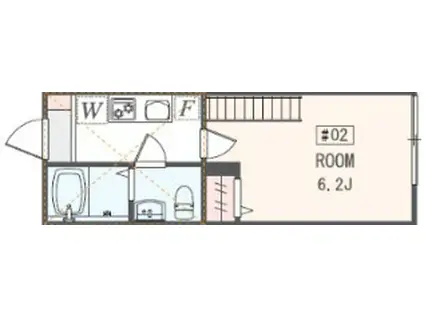 アザーレ・ナッジ東海大学前(1K/1階)の間取り写真