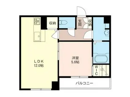 GRAN REGALO(1LDK/1階)の間取り写真