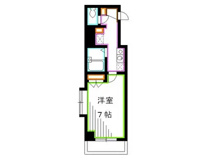 JEWEL西荻窪(1K/4階)の間取り写真