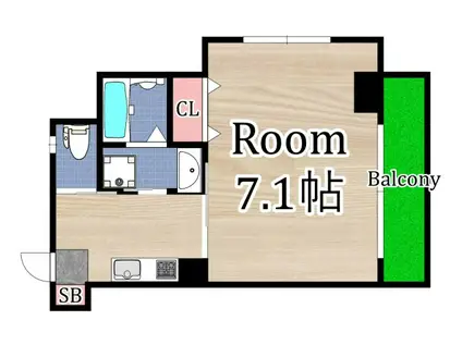 DAP千林(1K/3階)の間取り写真