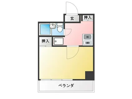 亀戸AKビル(1K/5階)の間取り写真