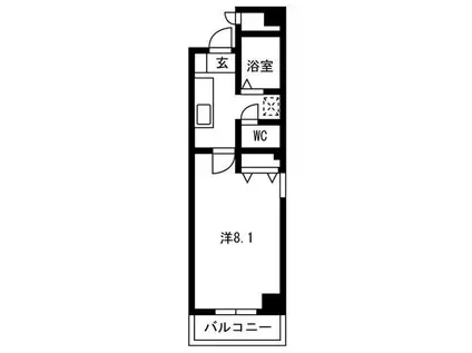 メゾン ド ビジェ(1K/3階)の間取り写真