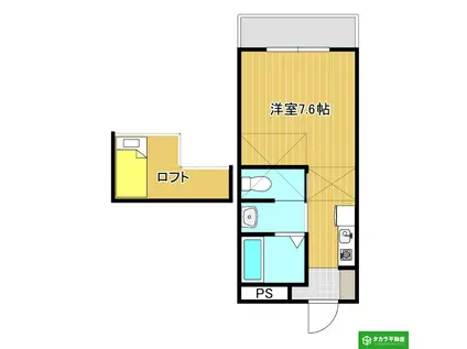 フレミールI(1K/3階)の間取り写真