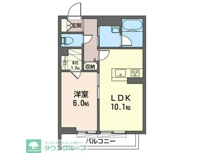 ファーストレジデンス(1LDK/2階)の間取り写真
