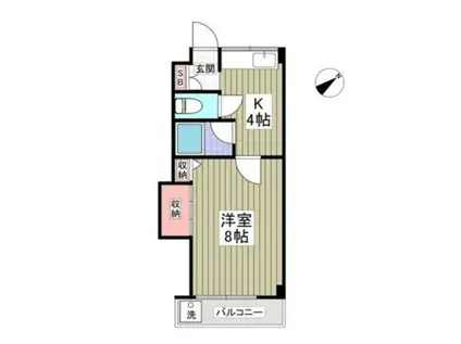 MKセンタービル(1K/2階)の間取り写真