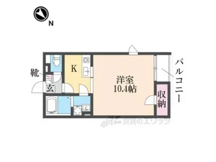 レオネクスト常光寺(1K/2階)の間取り写真