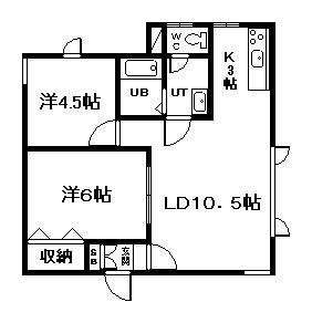マイハウステンダネス(2LDK/1階)の間取り写真