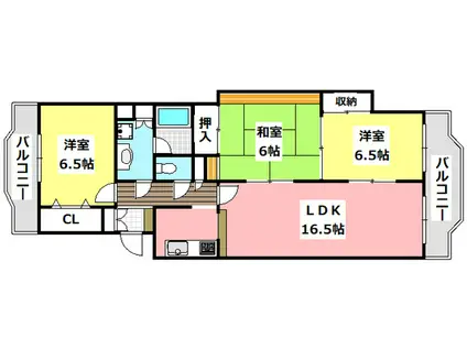 エポック・サワ(3LDK/1階)の間取り写真