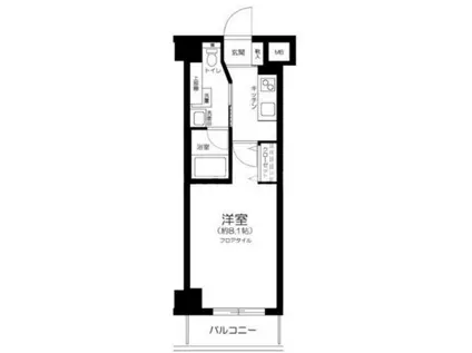 LEXE八広(1K/3階)の間取り写真