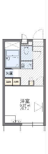 レオパレスアーバンコート東大沢(1K/1階)の間取り写真