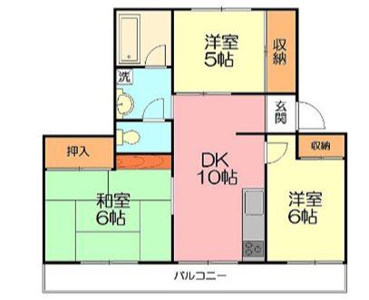 ロイヤルサイト(3LDK/3階)の間取り写真
