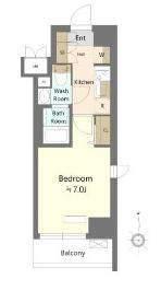 SHOKEN RESIDENCE川崎東門前III(1K/5階)の間取り写真