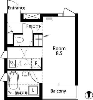 HIKARIUM(ワンルーム/3階)の間取り写真