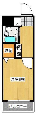 クリエイティブタウン春日部(1K/3階)の間取り写真