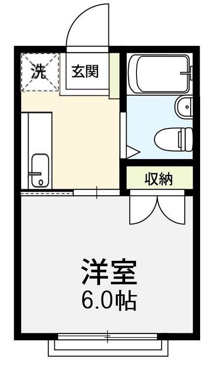 SESSION(1K/2階)の間取り写真