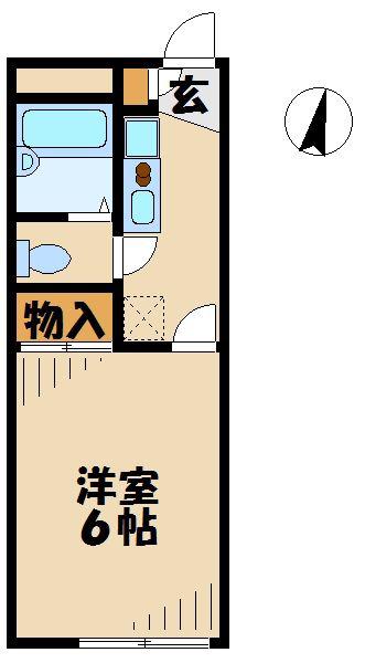 レオパレスオリーブ(1K/2階)の間取り写真