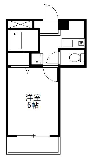 KI MOTOSUMI(1K/2階)の間取り写真