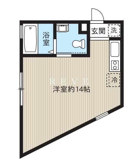 レピュア南千住レジデンスII(ワンルーム/2階)の間取り写真