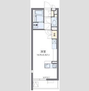 クレイノパレスアニマル21(ワンルーム/3階)の間取り写真