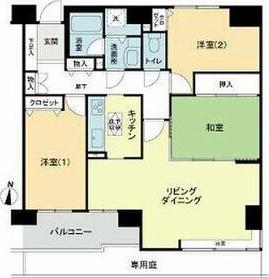 ライオンズマンション裏参道第2(3LDK/1階)の間取り写真