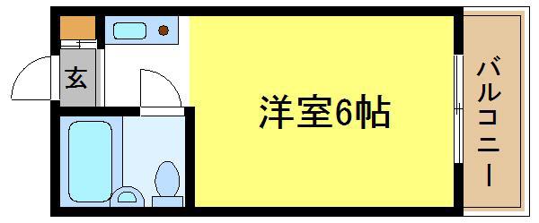 昭和ビル(ワンルーム/5階)の間取り写真
